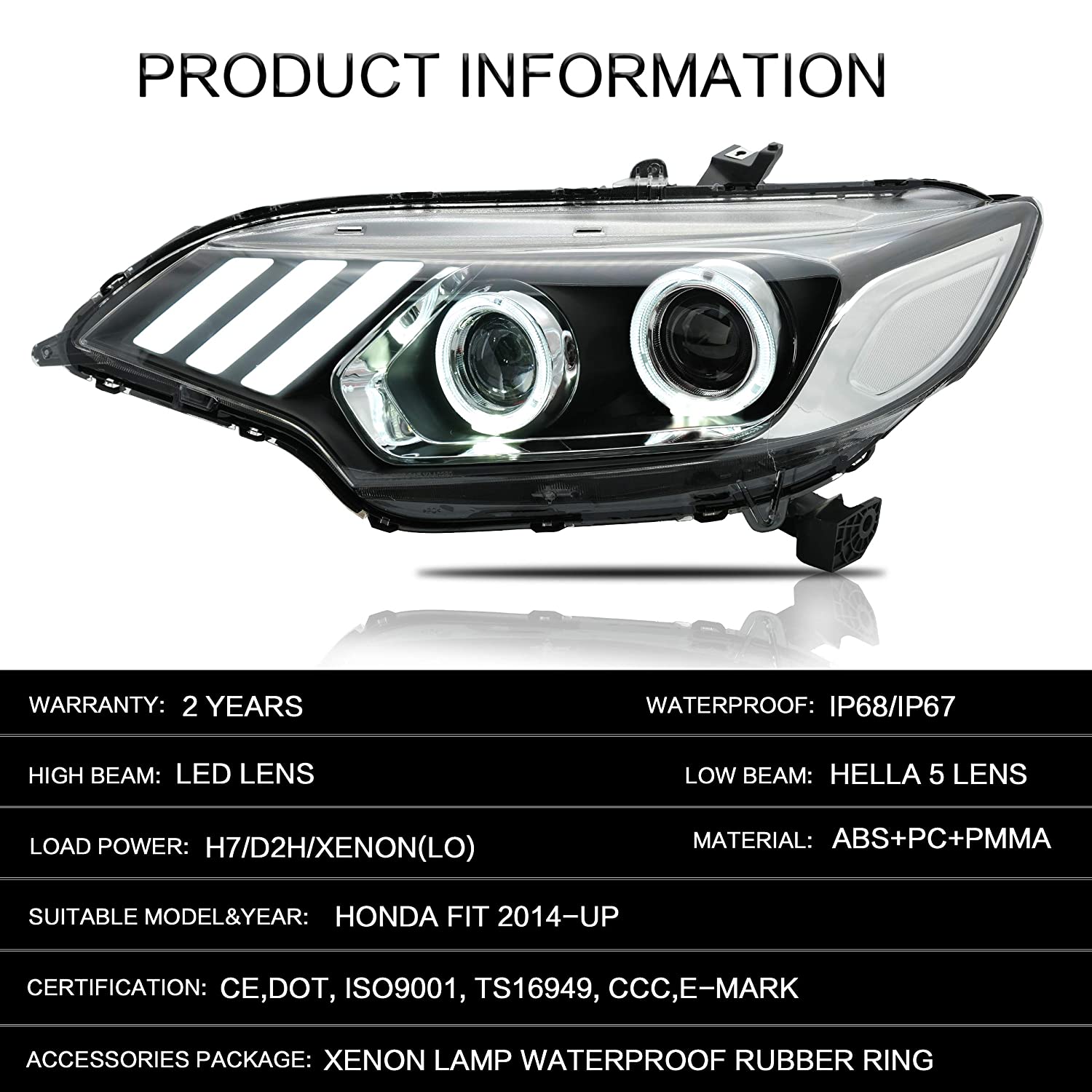 Honda Fit/Jazz FULL LED Headlamp